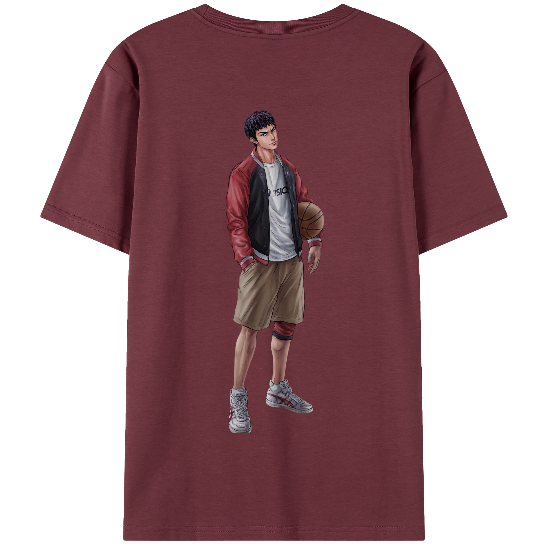 SLAM DUNK／スラムダンク 綿100％半袖Tシャツ（背面プリント）